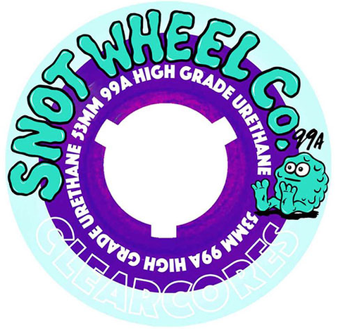 Snot Clear Cores Teal/Purple Core 99a Wheels
