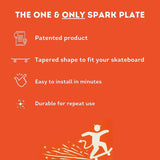 Tail Devil Spark Plate - Black/red