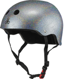 Triple 8 Certified Sweatsaver Helmet - Silver Glitter