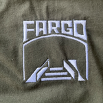 Fargo Emblem Embroidered Tee - Moss Green