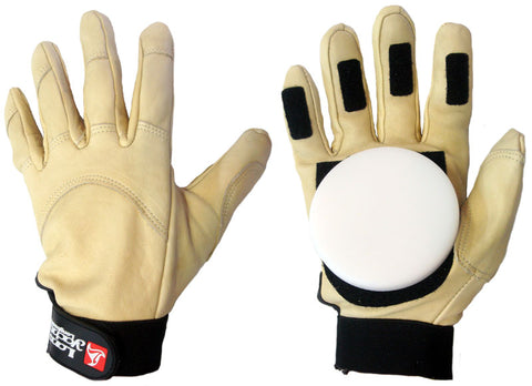 Landyachtz Leather Slide Gloves - Velcro Fingers