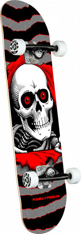 Powell Ripper Silver/Red Complete Skateboard