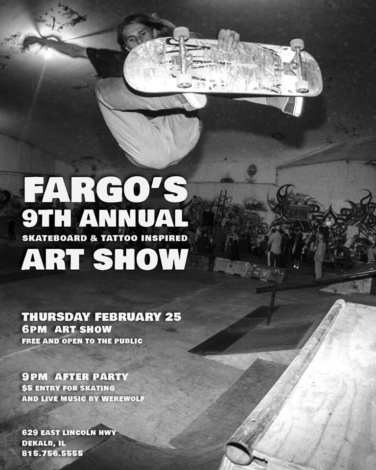 9th Annual Skateboard Inspired Art Show Thursday, February 25th