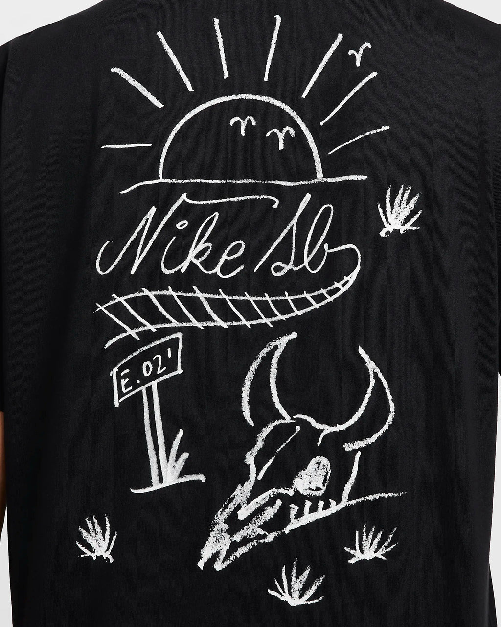 Nike SB Max90 Skate T-Shirt Train Moniker Black & Vintage Green