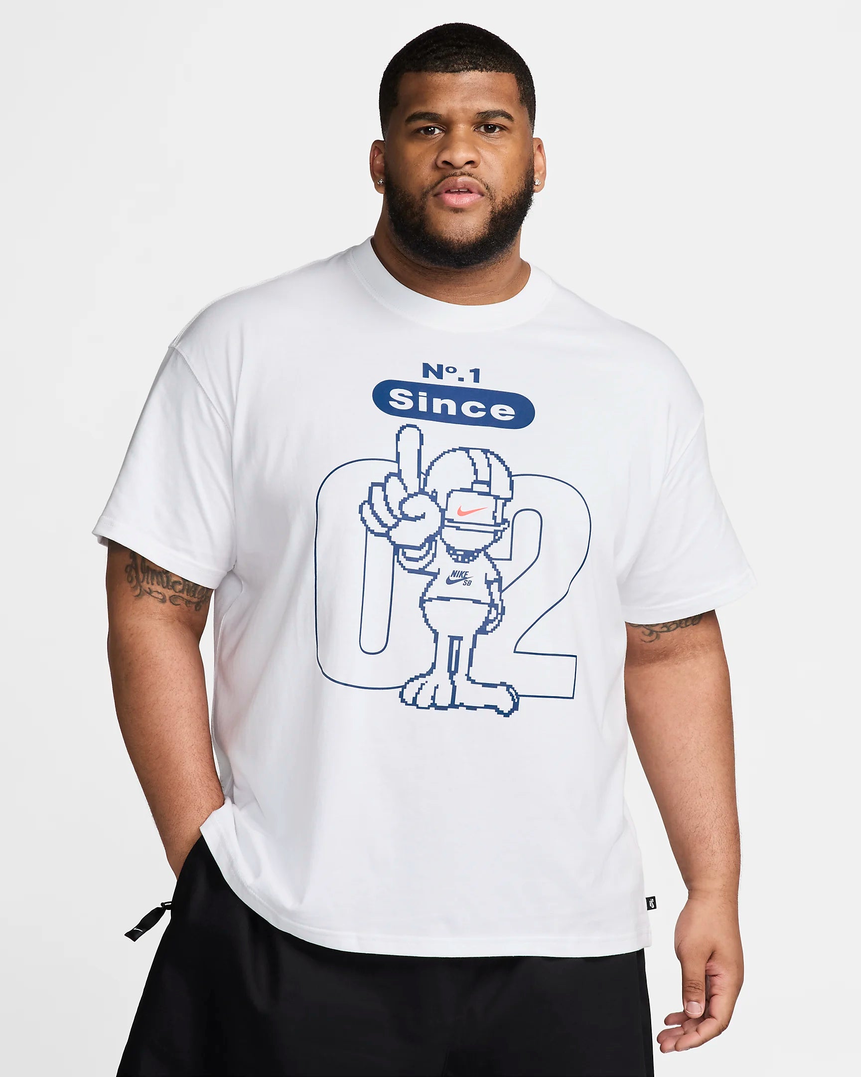Nike SB No. 1 Since '02 Skate T-Shirt - White