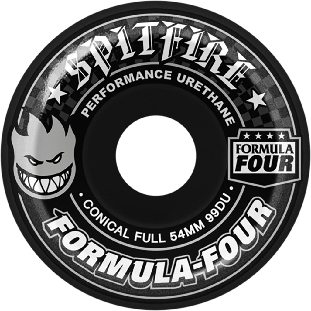 Spitfire Formula Four Conical Full Wheels - Black