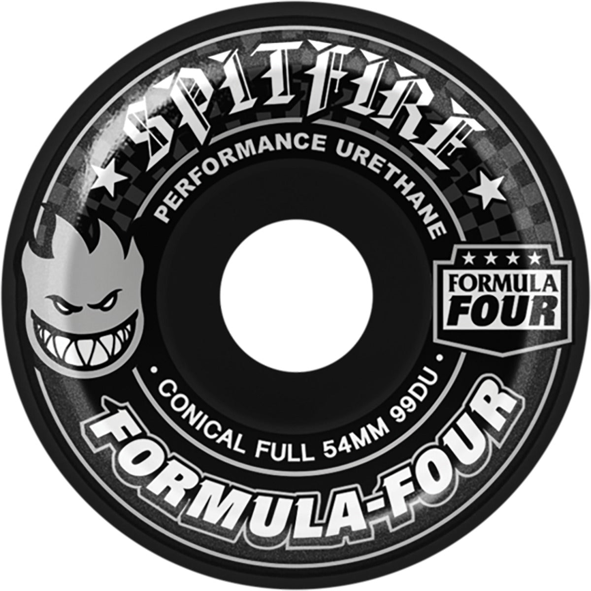 Spitfire Formula Four Conical Full Wheels - Black
