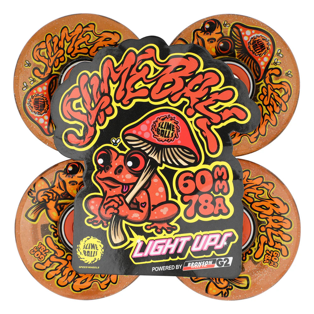 Slime Balls Frog Trips Red Glitter OG Slime Light Up Wheels