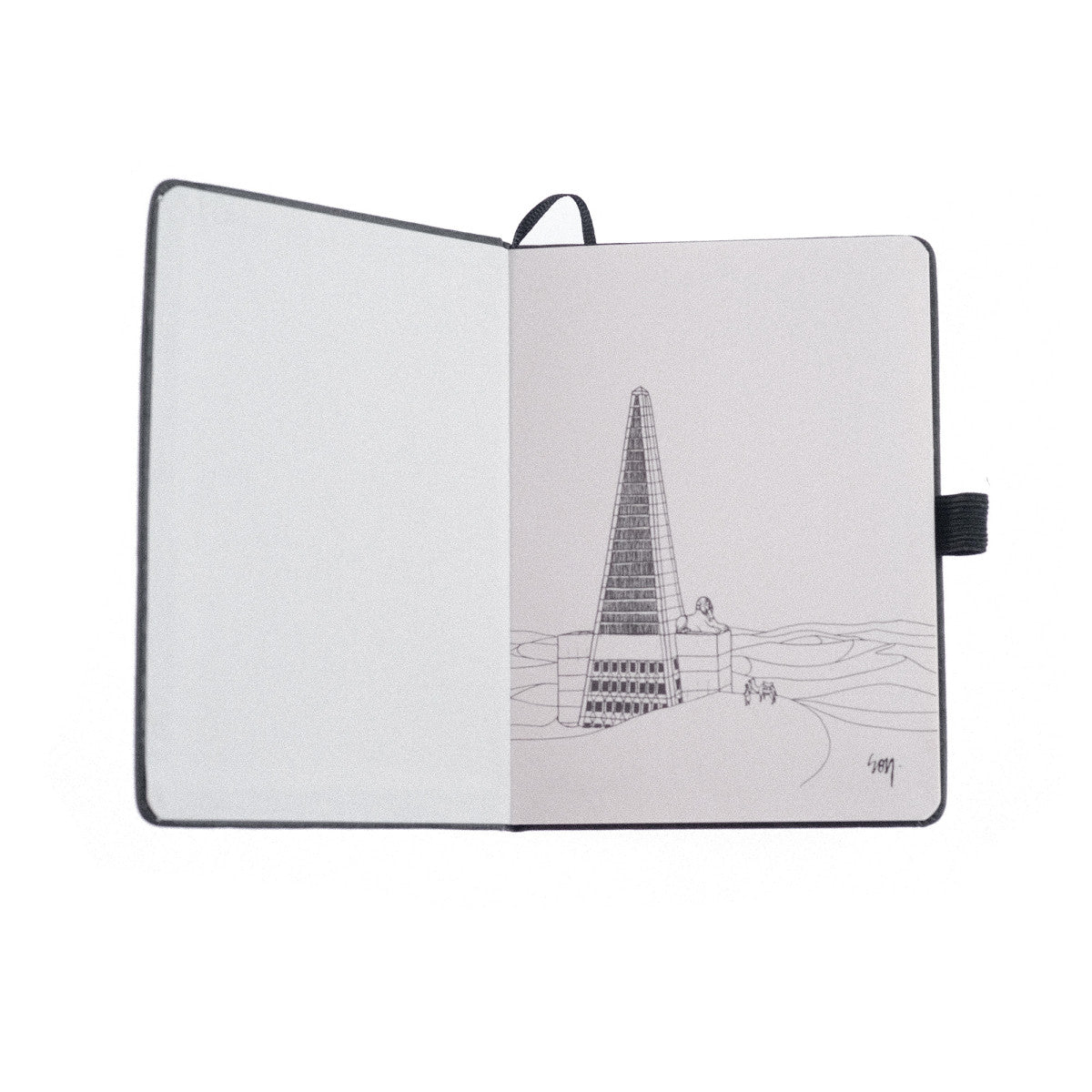 Magenta Sketchbook A6 - Black