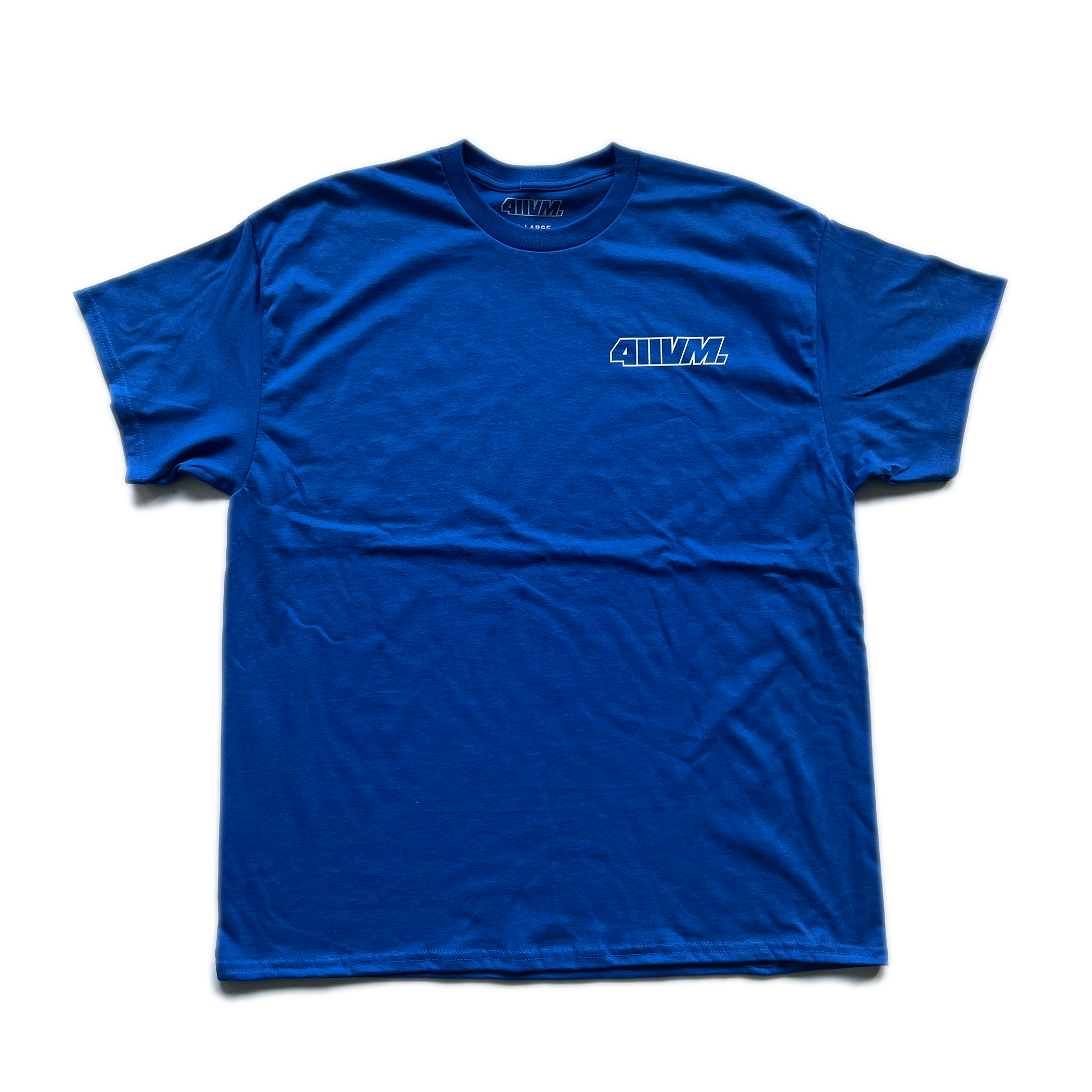 411VM Transparent Logo Tee - Royal Blue
