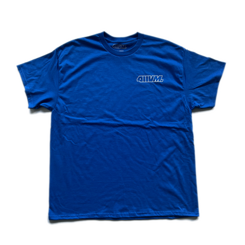 411VM Transparent Logo Tee - Royal Blue