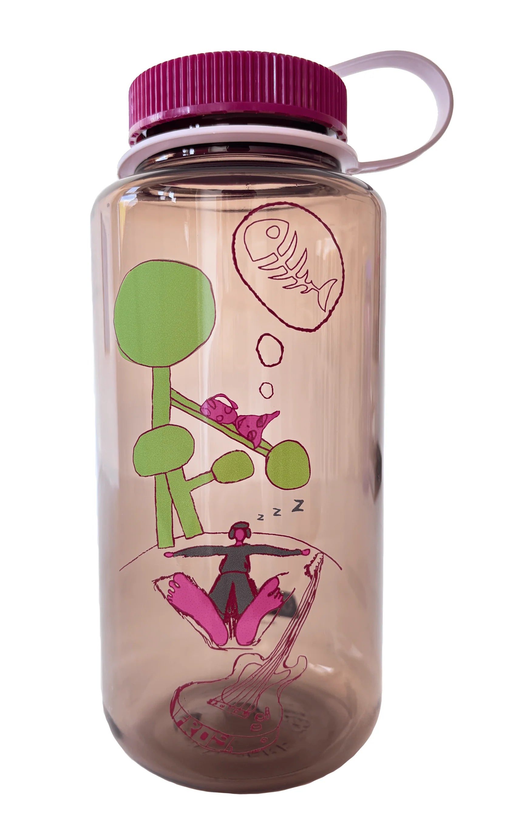 Frog Skateboards Nalgene Water Bottle - Mocha
