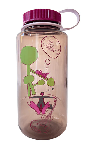 Frog Skateboards Nalgene Water Bottle - Mocha