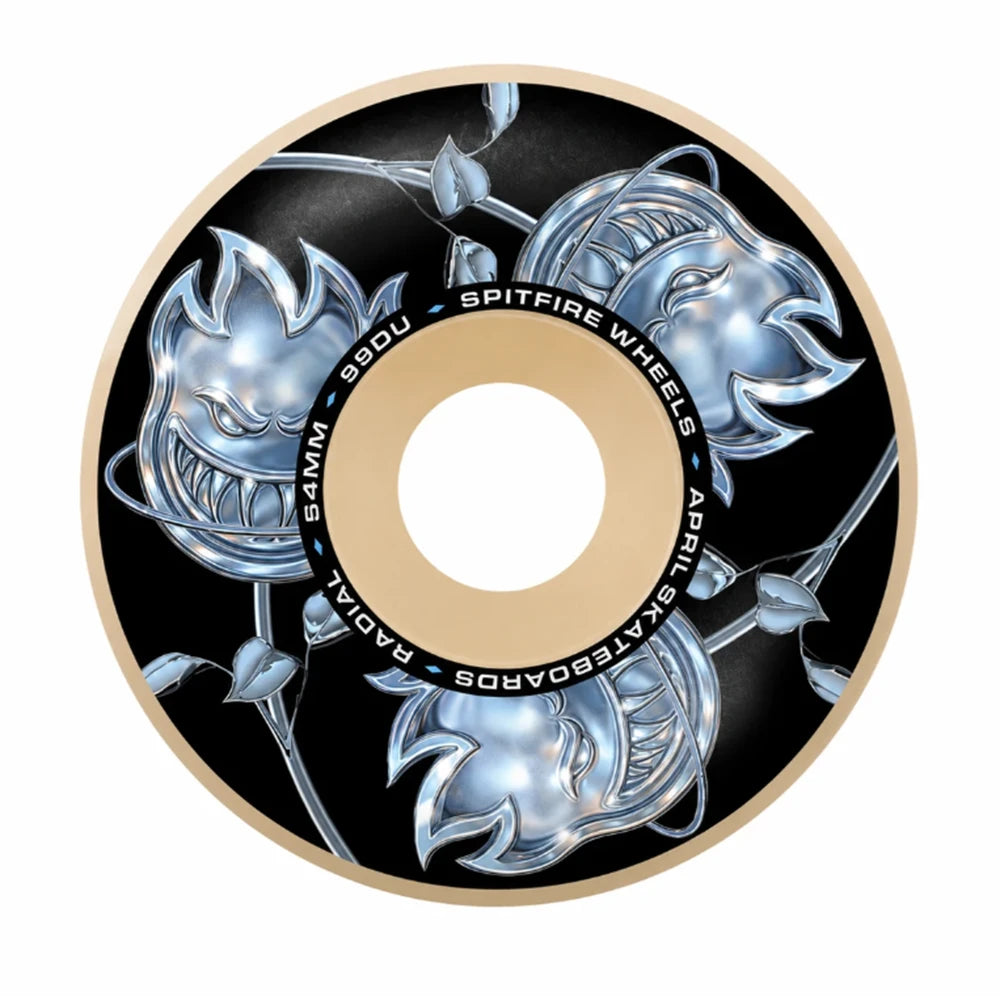 Spitfire x April F4 Big Head Rose Radial 99a Wheels - Natural
