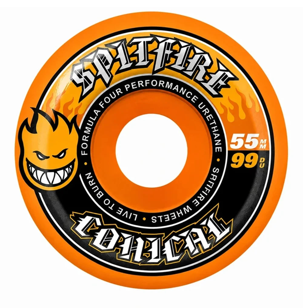 Spitfire F4 Conical 99a Wheels - Orange