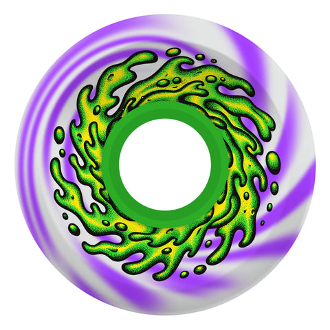 OG Slime Balls Purple White Swirl Wheels - 78A