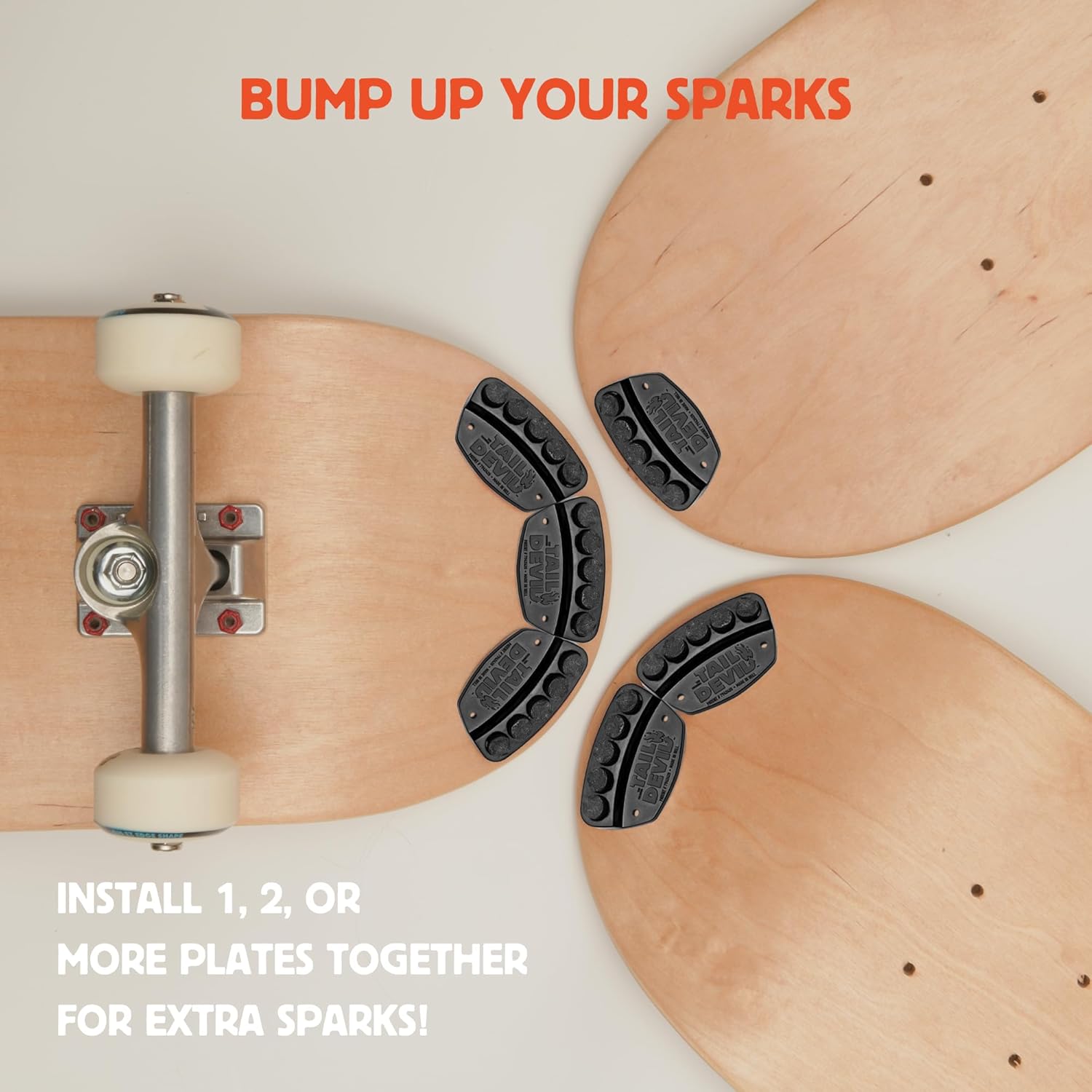 Tail Devil Spark Plate - Black/red