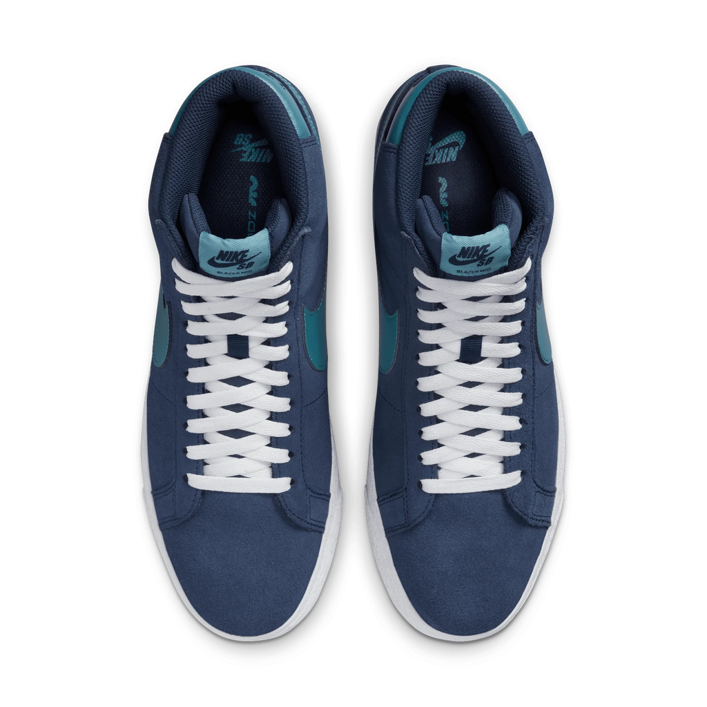Nike SB Zoom Blazer Mid - Midnight Navy/Noise Aqua