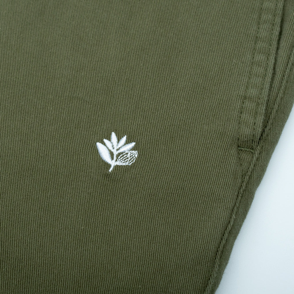Magenta Slack Pants - Khaki Green