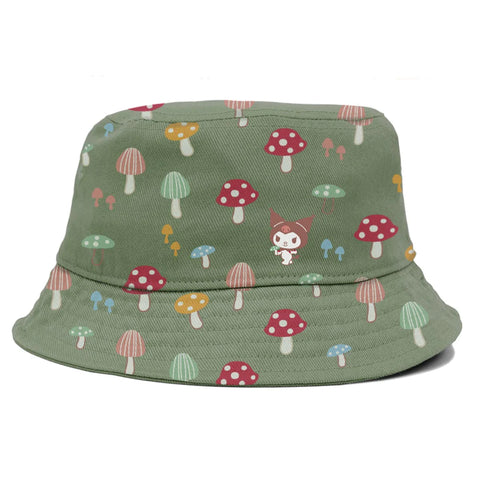 Girl X Sanrio Shroom Fishing Reversible Bucket Hat - Khaki – FARGO