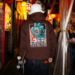 Godzilla Hand Santa Cruz Hoodie - Brown