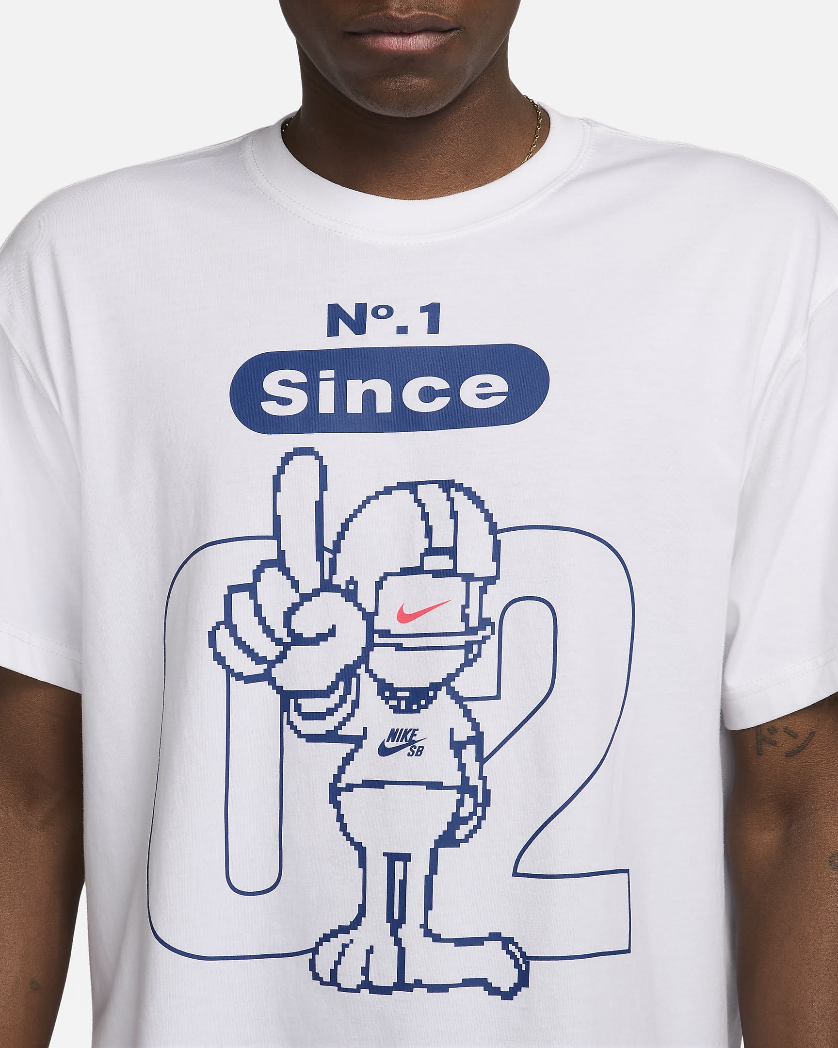 Nike SB No. 1 Since '02 Skate T-Shirt - White