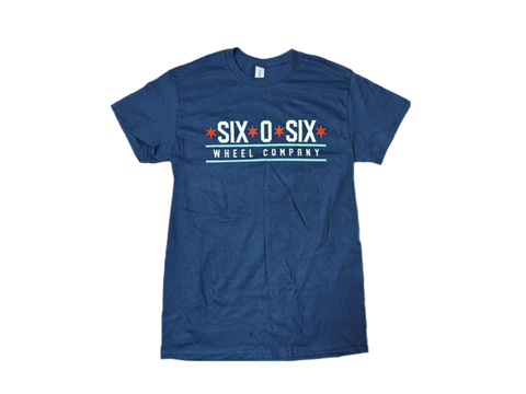606 Wheel Co. Logo Shirt - Navy Blue