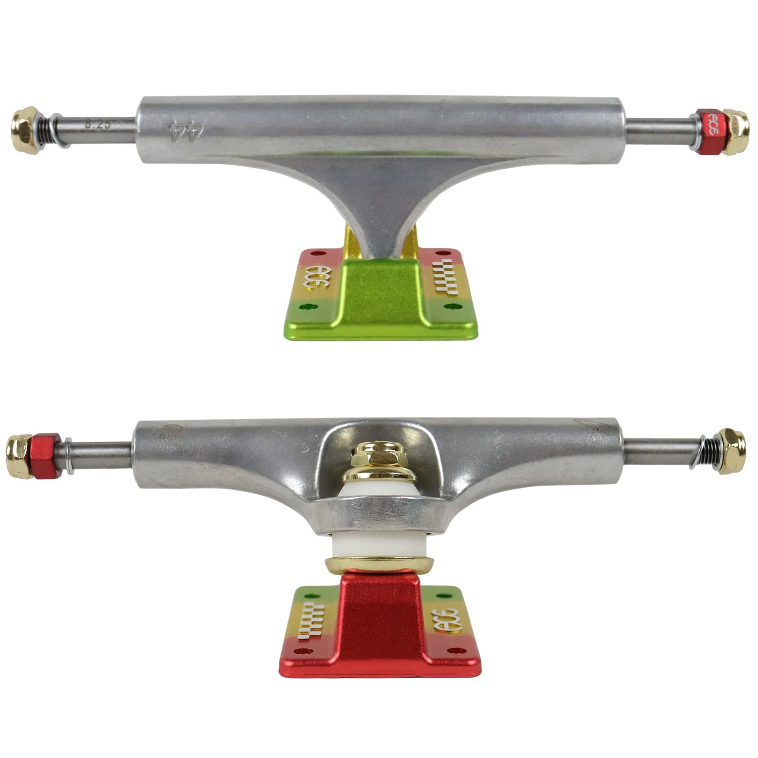 Ace AF1 Anodized Trucks - Ital Red/Gold/Green