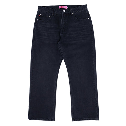 Frog Skateboards Relaxed Fit Bootcut Jeans - Black
