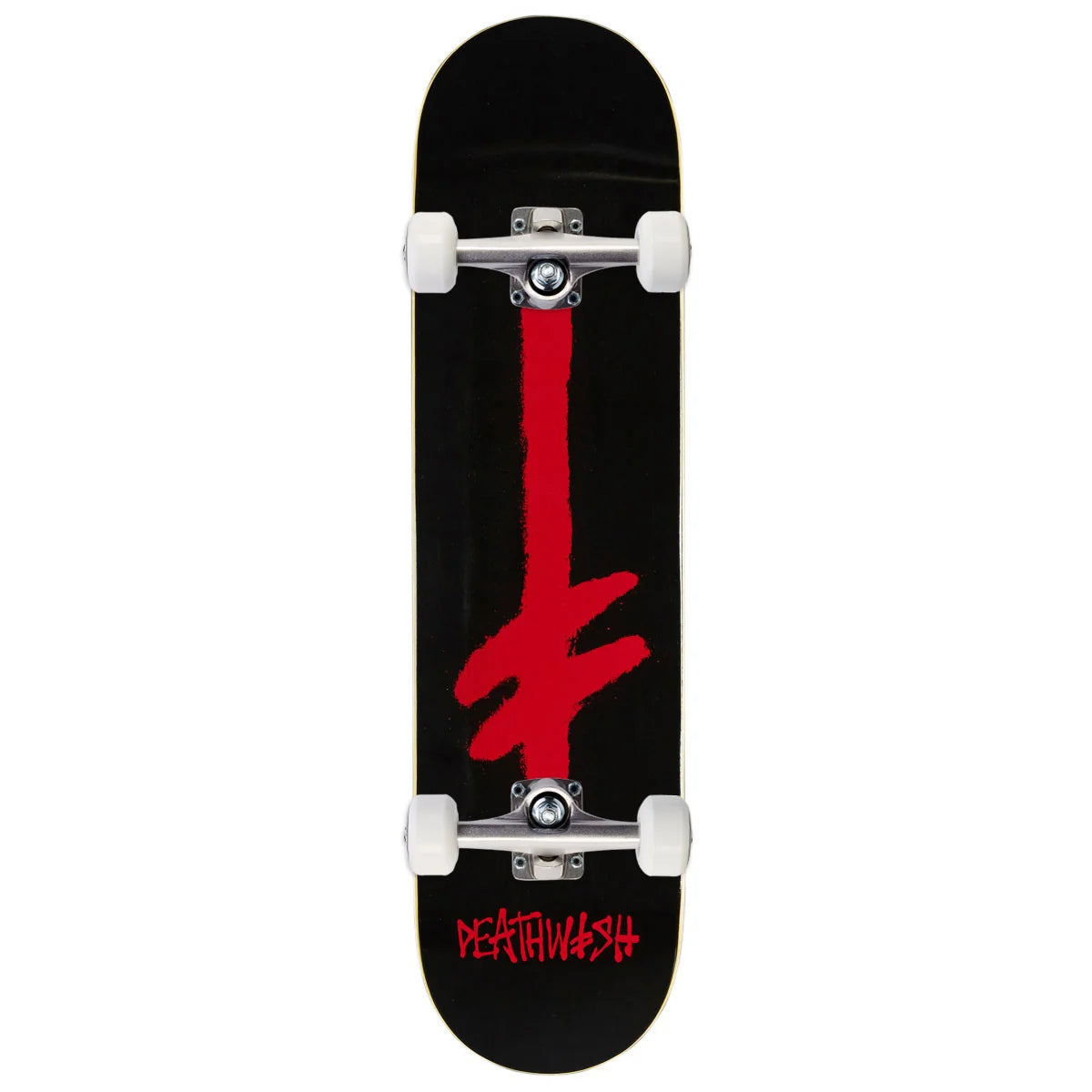 Deathwish Gang Spray Complete Skateboard - Black/Red