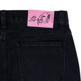 Frog Skateboards Relaxed Fit Bootcut Jeans - Black