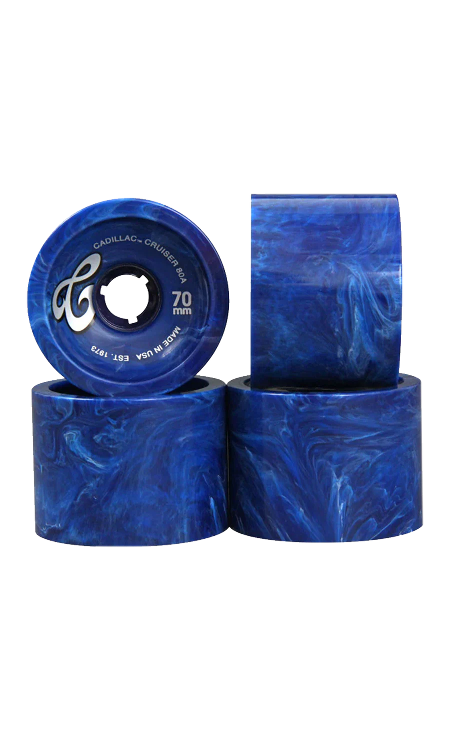 Cadillac Clout Cruisers Blue Marble 70MM 80A Wheels