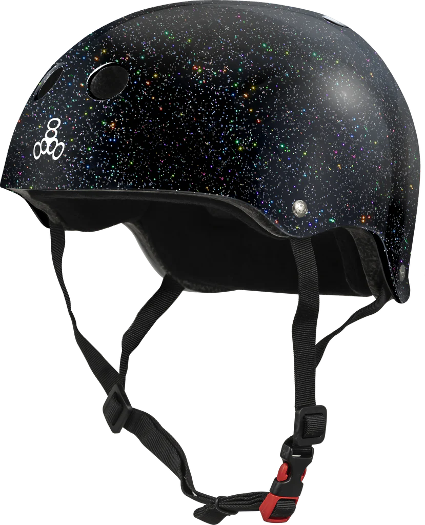Triple 8 Certified Sweatsaver Helmet - Black Glitter