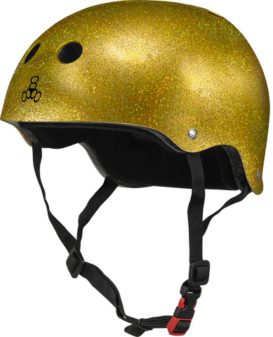 Triple 8 Certified Sweatsaver Helmet - Gold Glitter