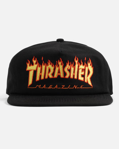Thrasher Flame Ebroidery Snapback Hat