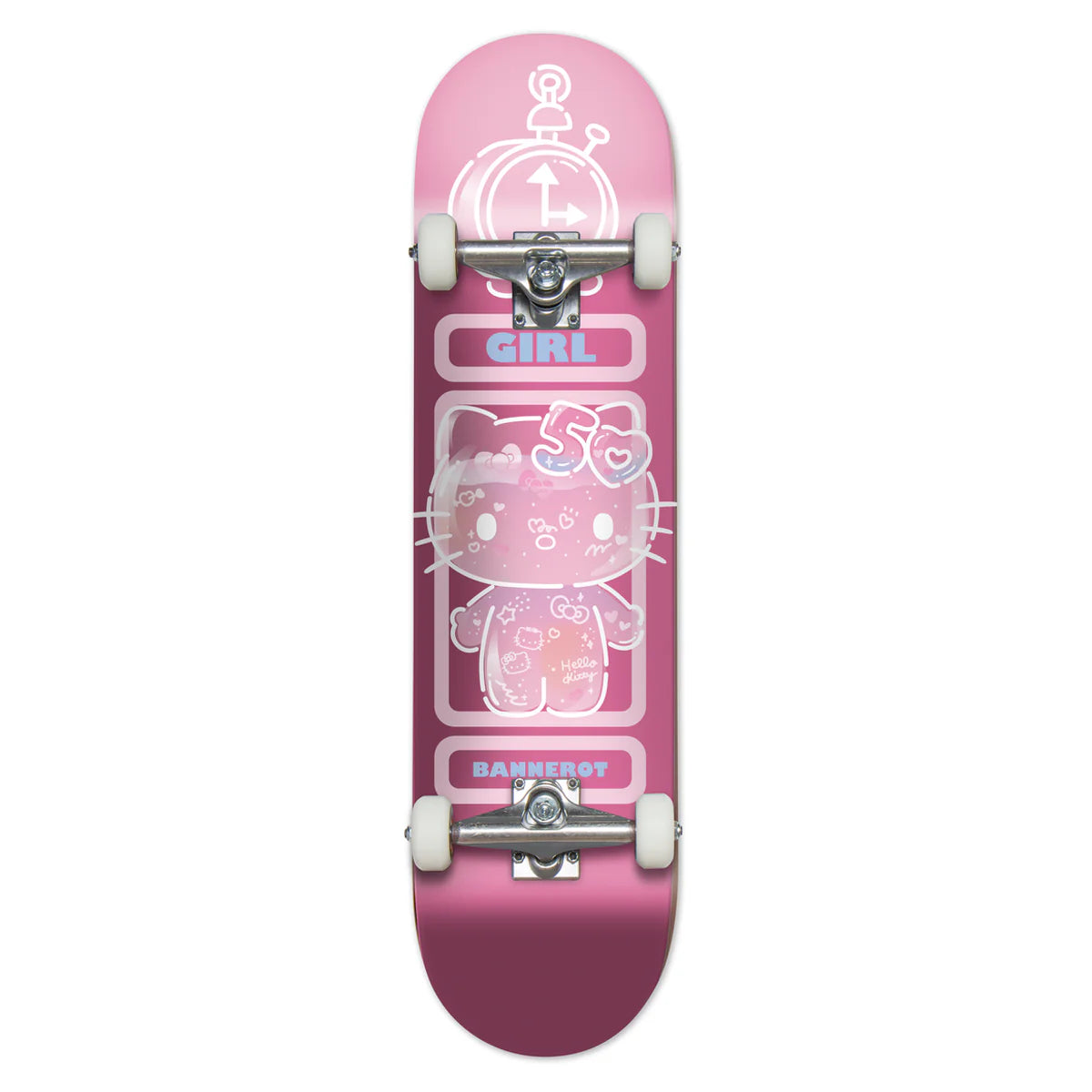 Girl Bannerot Hello Kitty 50th Complete Skateboard 7.5