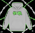 Chalupa Barbed Wire Puff ink Hoodie - Grey