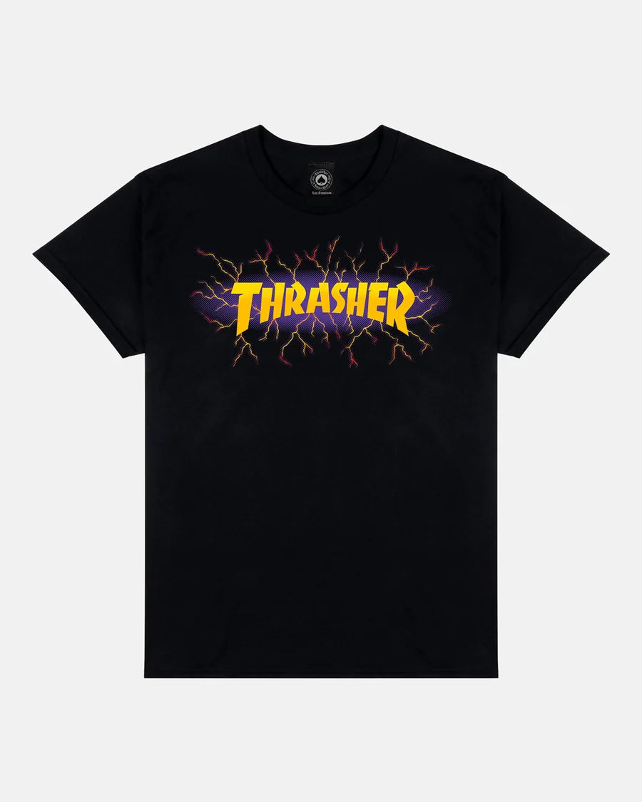 Thrasher Lightning T-Shirt - Black