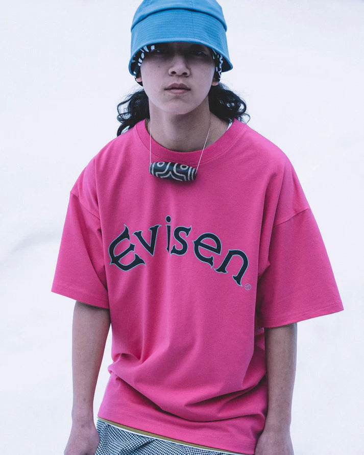 Evisen Round Logo Tech Tee - Pink