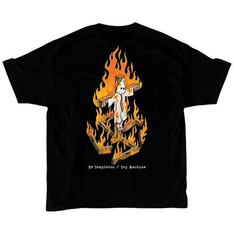 Toy Machine Charred Cross Tee - Black