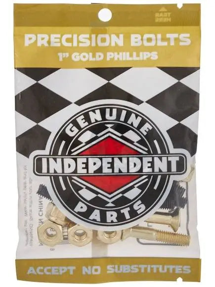 Independent 1" Phillips Hardware Gold/Black