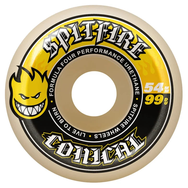 Spitfire F4 Conical 99a Wheels - Yellow Print