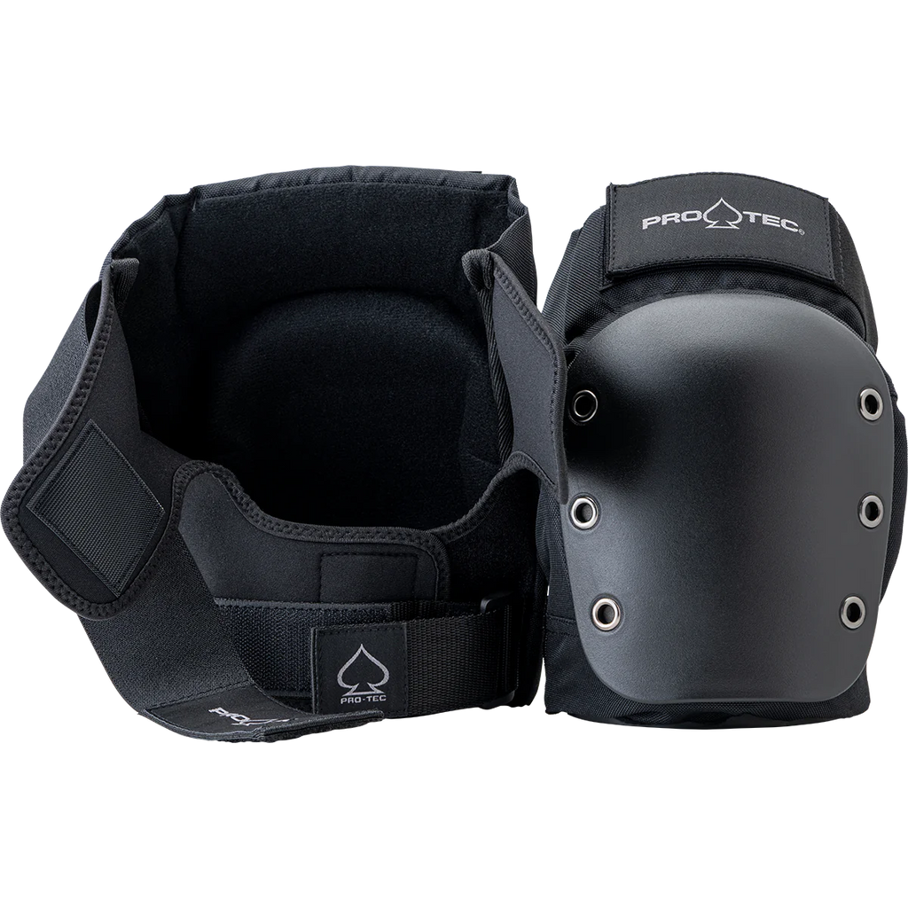 Pro-Tec Street Knee Pads - Open Back - Black