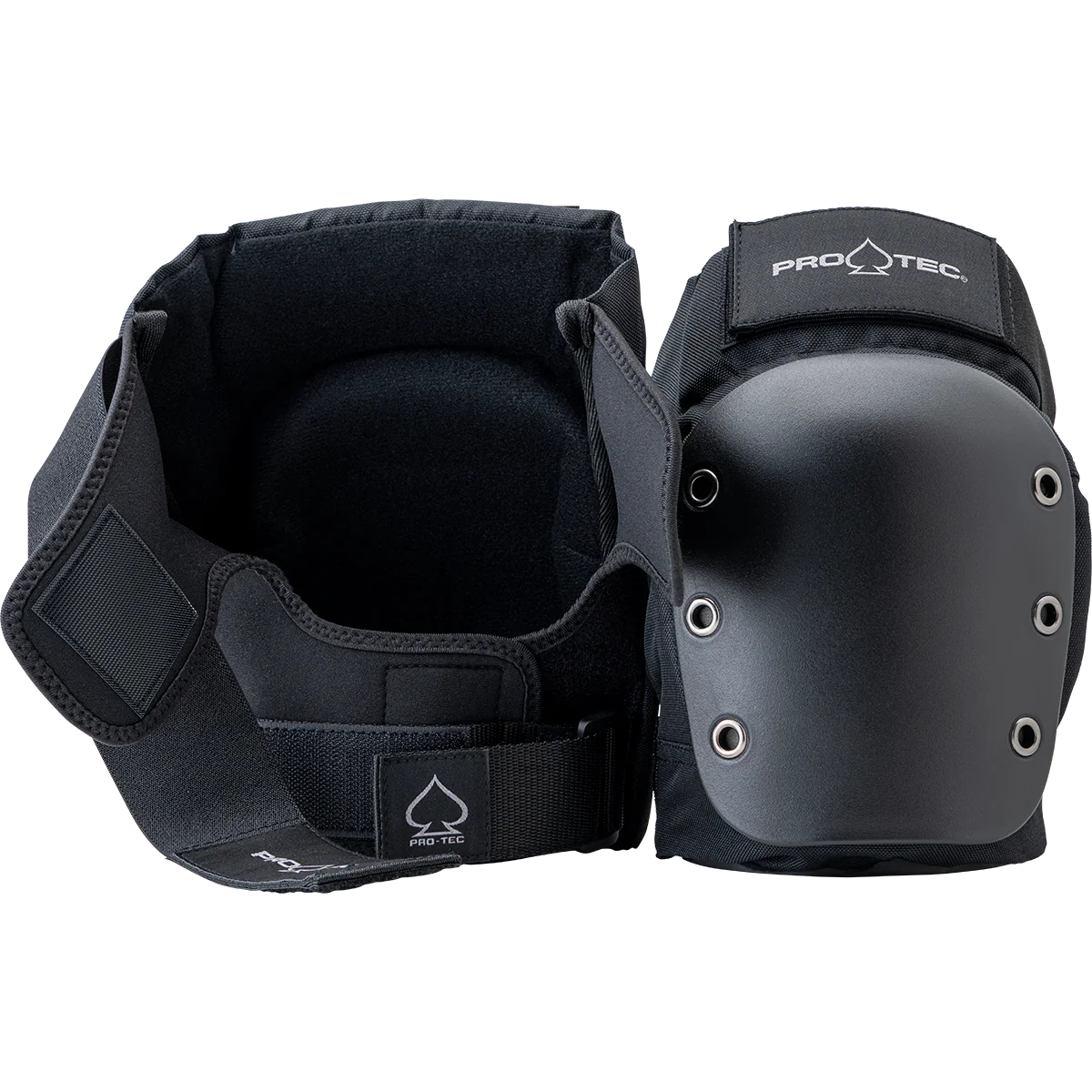 Pro-Tec Street Knee Pads - Open Back - Black