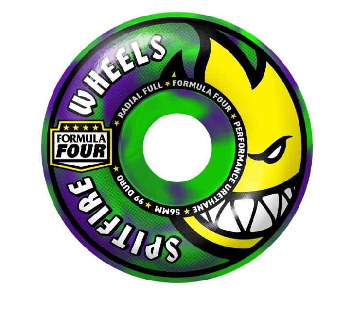 Spitfire Formula Four Radial Full Swirl 56mm 99D (Set of 4)