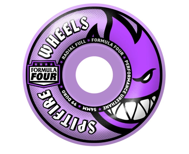 Spitfire Formula Four Radial Full Purple Wheels