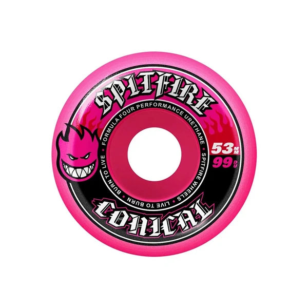 Spitfire F4 Conical 99a Wheels - Pink