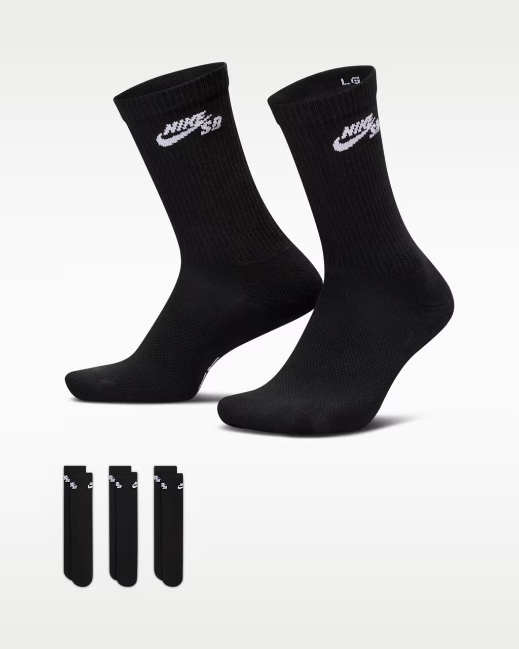Nike SB Everyday Elevated Skate Socks - Black