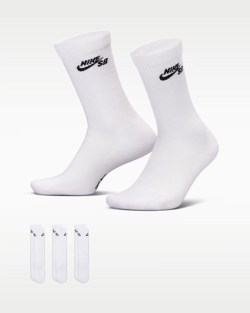 Nike SB Everyday Elevated Skate Socks - White