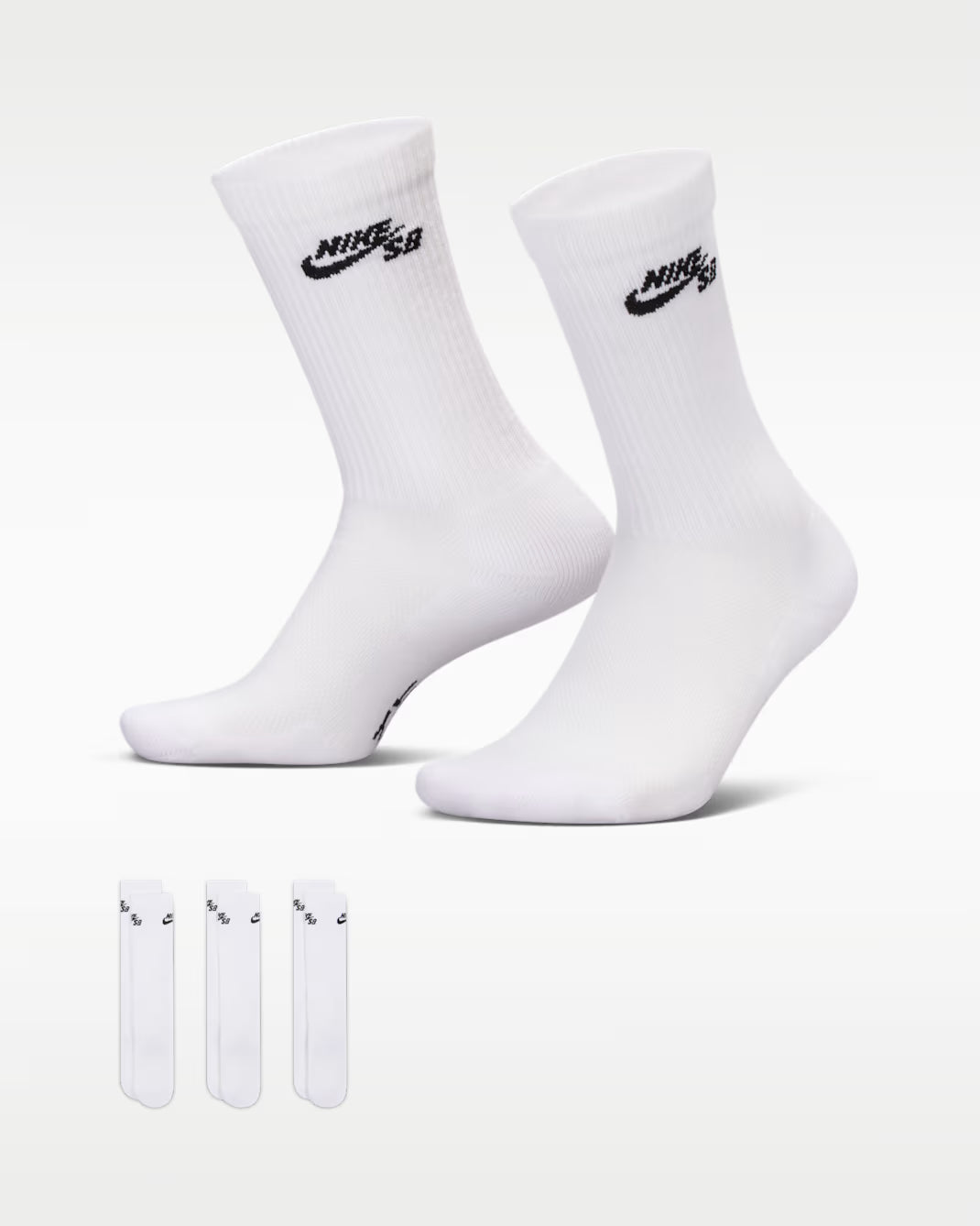 Nike SB Everyday Elevated Skate Socks - White